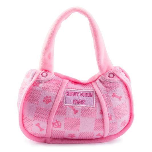 Chewy Vuitton Pink Squeaky Dog Toy